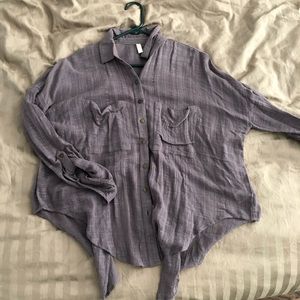 Free People button shirt